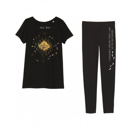 Pyjama femme Harry Potter Carte du Maraudeur