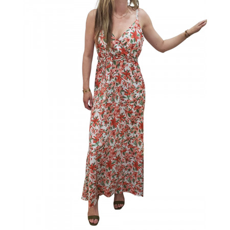 Robe longue femme Faustine rouge