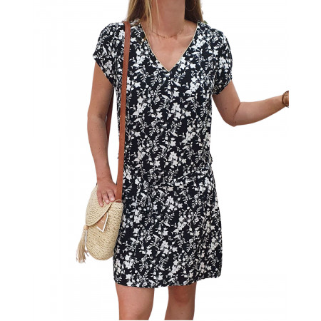 Robe noire et blanche Julie