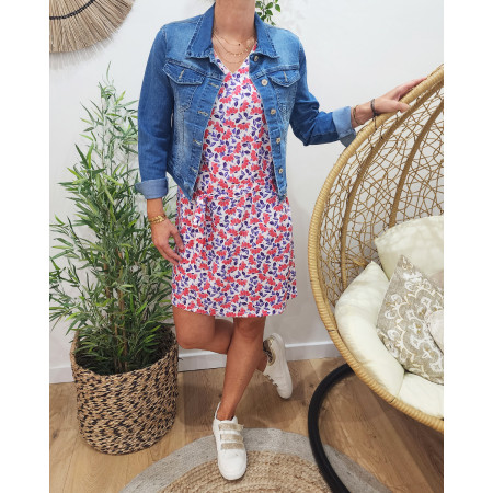 Robe femme Tamara violet et rose 