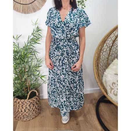 Robe longue femme verte AdélaÏde