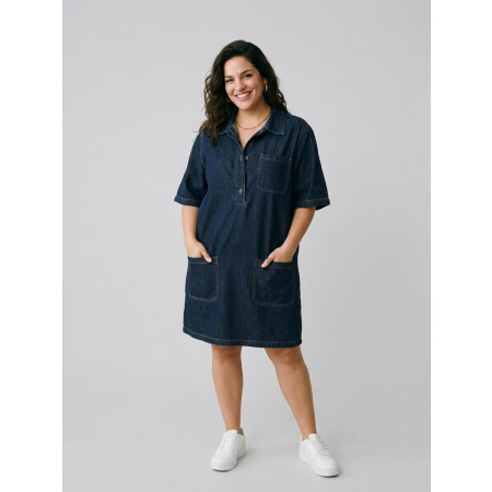 Robe en jean brut femme Eustelle