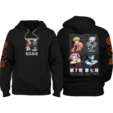Sweat Naruto à capuche Shippuden Squad Seven