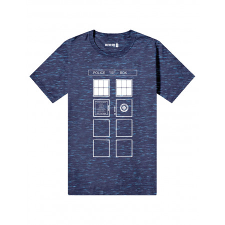 T-shirt Doctor Who - Tardis All Over