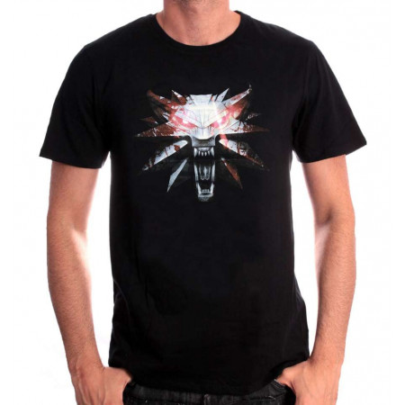 T-shirt The Witcher Wolf Medaillon