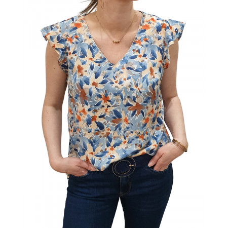Blouse Margaux bleu