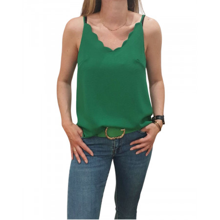 Top femme Emmanuelle vert