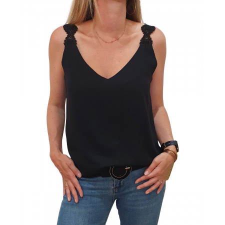 Top femme Aliya noir