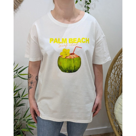 T-Shirt femme oversize Palm Beach