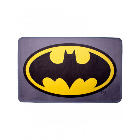 Tapis Batman Logo gris jaune