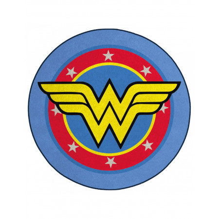 Tapis Wonder Woman rond logo