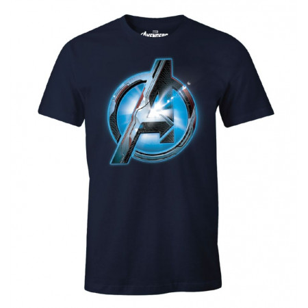Tee-Shirt Avengers Bleu Logo Optic
