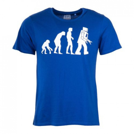 Tee-Shirt Bleu Evolution The Big Bang Theory