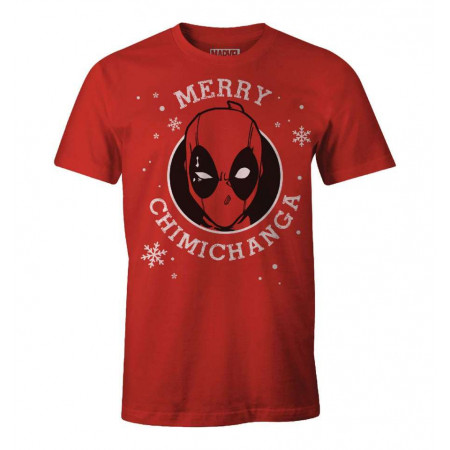 Tee-Shirt Deadpool Merry Chimichanga