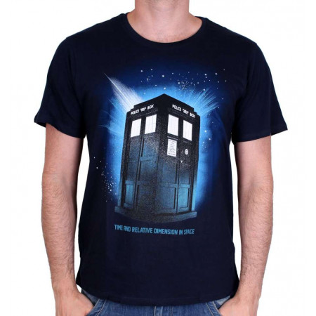 Tee-Shirt Doctor Who Tardis in Space