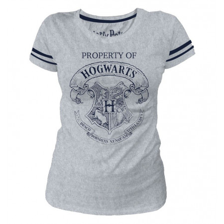 Tee-Shirt Harry Potter Femme Property Of Hogwarts gris