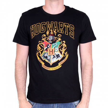 Tee-Shirt Noir Poudlard Harry Potter