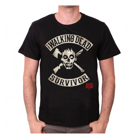 Tee-Shirt Noir Survivor The Walking Dead