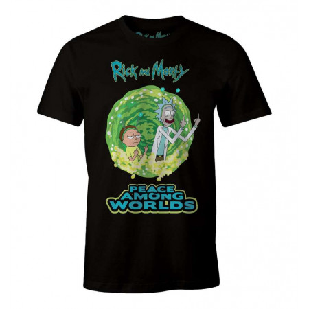 Tee-Shirt Rick et Morty Peace Among Worlds