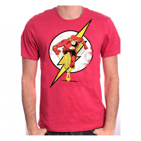 Tee Shirt Rouge Running Flash 