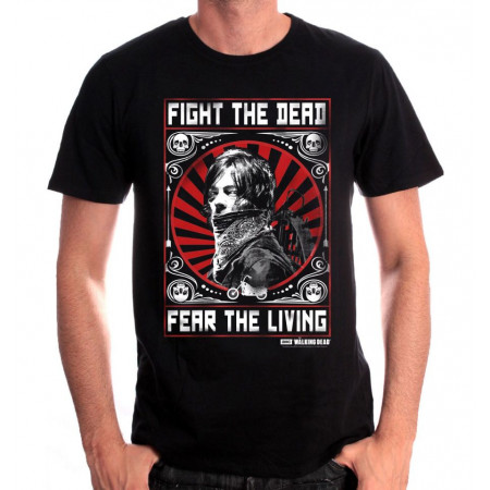 Tee-Shirt Walking Dead Daryl Fight the dead