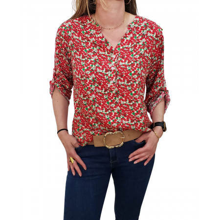 Tunique femme Lucie rouge