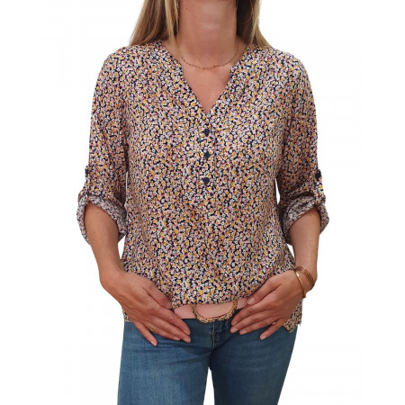 Tunique Florence rose jaune-3XL