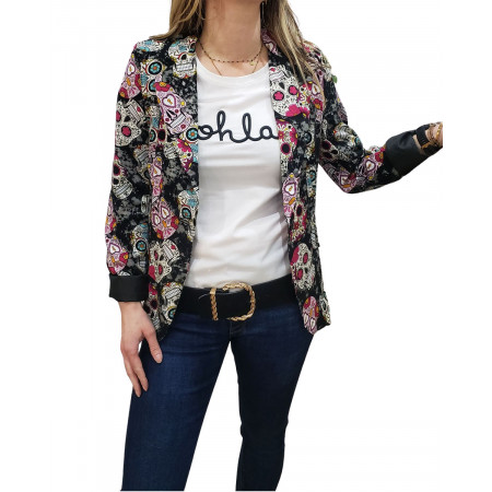 Veste blazer têtes de mort Francesca