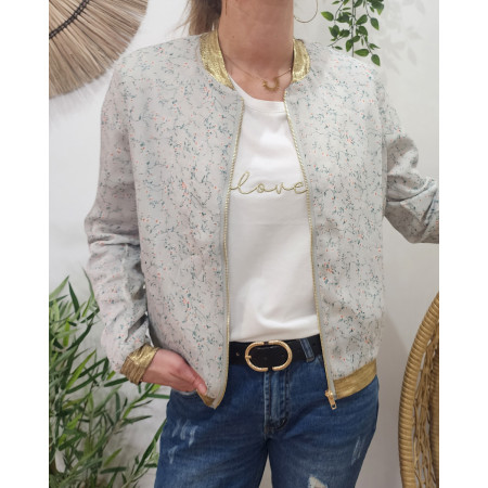 Bombers femme bleu ciel Daphné