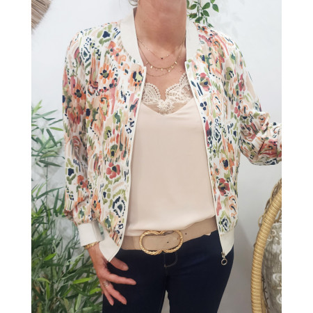 Bombers femme beige kaki corail Camilla