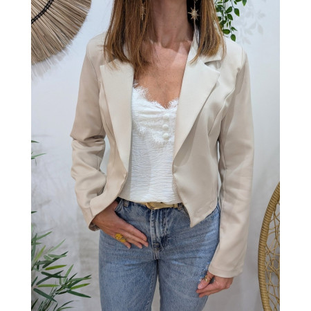 Demi Blazer femme beige