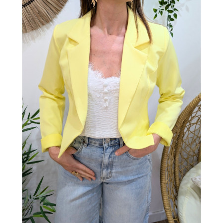 Demi Blazer femme jaune