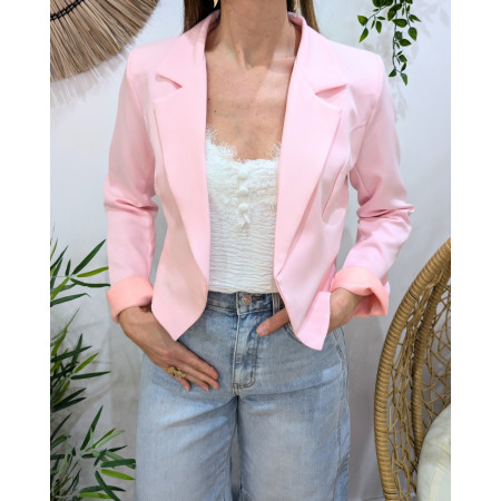 Demi Blazer femme rose baby