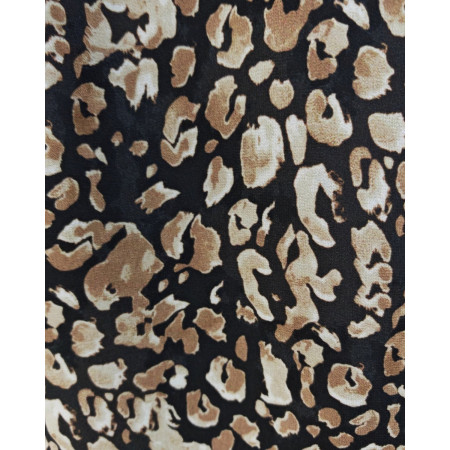 Bombers femme léopard noir taupe et marron